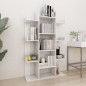 vidaXL Librería de madera contrachapada blanco brillante 86x25,5x140cm vidaXL Librería de madera contrachapada blanco brillante 86x25,5x140cm