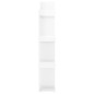 vidaXL Librería de madera contrachapada blanco brillante 86x25,5x140cm vidaXL Librería de madera contrachapada blanco brillante 86x25,5x140cm