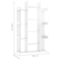 vidaXL Librería de madera contrachapada blanco brillante 86x25,5x140cm vidaXL Librería de madera contrachapada blanco brillante 86x25,5x140cm