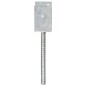 vidaXL Anclajes de valla 6 uds acero galvanizado plateado 7x6x30 cm vidaXL Anclajes de valla 6 uds acero galvanizado plateado 7x6x30 cm