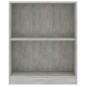 vidaXL Estantería de madera contrachapada gris hormigón 60x24x74,5 cm vidaXL Estantería de madera contrachapada gris hormigón 60x24x74,5 cm