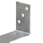 vidaXL Anclajes de valla 6 uds acero galvanizado plateado 7x6x30 cm vidaXL Anclajes de valla 6 uds acero galvanizado plateado 7x6x30 cm