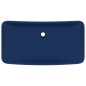 vidaXL Lavabo rectangular de lujo cerámica azul oscuro mate 71x38 cm vidaXL Lavabo rectangular de lujo cerámica azul oscuro mate 71x38 cm