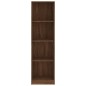 vidaXL Estantería de 4 niveles contrachapada marrón roble 40x24x143 cm