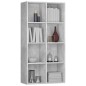 vidaXL Estantería/Aparador madera contrachapada gris 66x30x130 cm vidaXL Estantería/Aparador madera contrachapada gris 66x30x130 cm