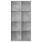 vidaXL Estantería/Aparador madera contrachapada gris 66x30x130 cm vidaXL Estantería/Aparador madera contrachapada gris 66x30x130 cm