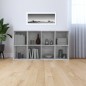 vidaXL Estantería/Aparador madera contrachapada gris 66x30x130 cm vidaXL Estantería/Aparador madera contrachapada gris 66x30x130 cm