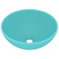 vidaXL Lavabo de lujo redondo cerámica verde claro mate 32,5x14 cm vidaXL Lavabo de lujo redondo cerámica verde claro mate 32,5x14 cm
