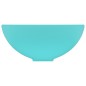 vidaXL Lavabo de lujo redondo cerámica verde claro mate 32,5x14 cm vidaXL Lavabo de lujo redondo cerámica verde claro mate 32,5x14 cm
