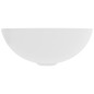 vidaXL Lavabo de cuarto de baño redondo cerámica blanco mate vidaXL Lavabo de cuarto de baño redondo cerámica blanco mate