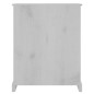 vidaXL Estantería 3 niveles Corona Range de pino mexicano 81x29x100 cm