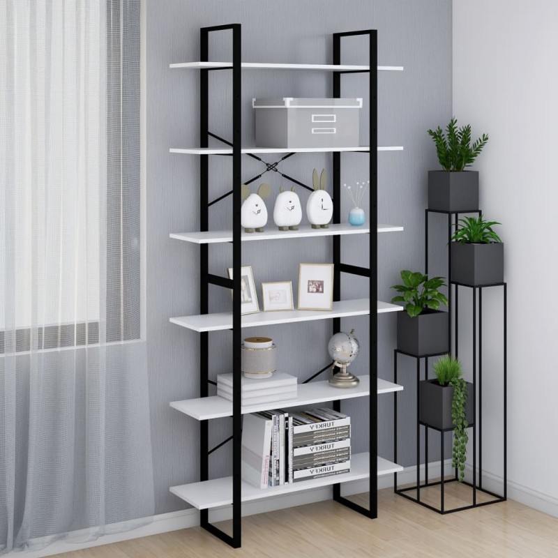 vidaXL Armario alto madera contrachapada blanco 100x30x210 cm vidaXL Armario alto madera contrachapada blanco 100x30x210 cm