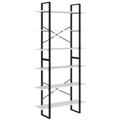 vidaXL Armario alto madera contrachapada blanco 100x30x210 cm