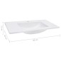 vidaXL Lavabo empotrado SMC blanco 800x460x130 mm vidaXL Lavabo empotrado SMC blanco 800x460x130 mm