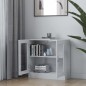 vidaXL Vitrina de madera contrachapada blanco brillo 82,5x30,5x80 cm vidaXL Vitrina de madera contrachapada blanco brillo 82,5x30,5x80 cm