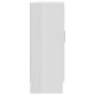 vidaXL Vitrina de madera contrachapada blanco brillo 82,5x30,5x80 cm vidaXL Vitrina de madera contrachapada blanco brillo 82,5x30,5x80 cm