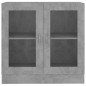vidaXL Vitrina de madera contrachapada gris hormigón 82,5x30,5x80 cm vidaXL Vitrina de madera contrachapada gris hormigón 82,5x30,5x80 cm