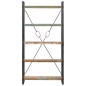 vidaXL Estantería de 5 niveles de madera maciza reciclada 90x30x180 cm vidaXL Estantería de 5 niveles de madera maciza reciclada 90x30x180 cm