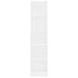 vidaXL Estantería de 5 niveles madera contrachapada blanca 40x24x175cm