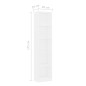 vidaXL Estantería de 5 niveles madera contrachapada blanca 40x24x175cm