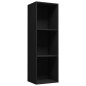 vidaXL Estantería libros/mueble TV contrachapada negro 36x30x114 cm vidaXL Estantería libros/mueble TV contrachapada negro 36x30x114 cm