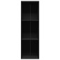 vidaXL Estantería libros/mueble TV contrachapada negro 36x30x114 cm vidaXL Estantería libros/mueble TV contrachapada negro 36x30x114 cm
