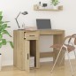vidaXL Escritorio madera contrachapada color roble Sonoma 100x49x75 cm vidaXL Escritorio madera contrachapada color roble Sonoma 100x49x75 cm