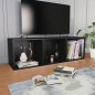 vidaXL Estantería libros/mueble TV contrachapada negro 36x30x114 cm vidaXL Estantería libros/mueble TV contrachapada negro 36x30x114 cm