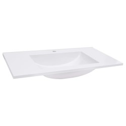 vidaXL Lavabo empotrado SMC blanco 600x460x130 mm