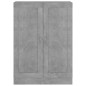vidaXL Armario de libros contrachapada gris hormigón 82,5x30,5x11 cm