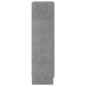 vidaXL Armario de libros contrachapada gris hormigón 82,5x30,5x11 cm