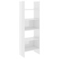 vidaXL Estantería madera contrachapada blanco brillante 60x35x180 cm vidaXL Estantería madera contrachapada blanco brillante 60x35x180 cm