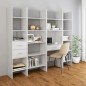 vidaXL Estantería madera contrachapada blanco brillante 60x35x180 cm vidaXL Estantería madera contrachapada blanco brillante 60x35x180 cm