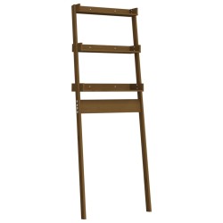 vidaXL Estante de baño madera maciza pino marrón miel 63,5x32x179 cm