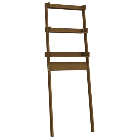 vidaXL Estante de baño madera maciza pino marrón miel 63,5x32x179 cm