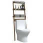 vidaXL Estante de baño madera maciza pino marrón miel 63,5x32x179 cm vidaXL Estante de baño madera maciza pino marrón miel 63,5x32x179 cm
