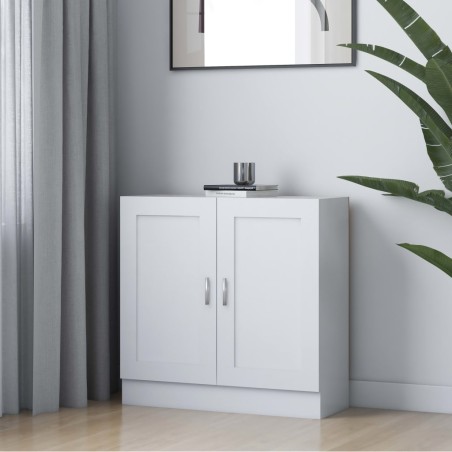 vidaXL Estantería librería madera contrachapada blanco 82,5x30,5x80 cm
