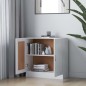 vidaXL Estantería librería madera contrachapada blanco 82,5x30,5x80 cm vidaXL Estantería librería madera contrachapada blanco 82,5x30,5x80 cm