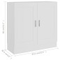 vidaXL Estantería librería madera contrachapada blanco 82,5x30,5x80 cm vidaXL Estantería librería madera contrachapada blanco 82,5x30,5x80 cm