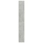 vidaXL Estantería de 5 niveles contrachapada gris hormigón 80x24x175cm