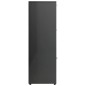 vidaXL Estantería de madera contrachapada gris brillante 90x30x90 cm vidaXL Estantería de madera contrachapada gris brillante 90x30x90 cm