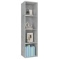 vidaXL Estantería de libros/mueble TV madera contrachapada 36x30x143cm vidaXL Estantería de libros/mueble TV madera contrachapada 36x30x143cm