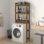 vidaXL Estante de baño madera maciza de pino marrón miel 63x26x171 cm vidaXL Estante de baño madera maciza de pino marrón miel 63x26x171 cm