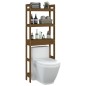 vidaXL Estante de baño madera maciza de pino marrón miel 63x26x171 cm vidaXL Estante de baño madera maciza de pino marrón miel 63x26x171 cm