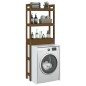 vidaXL Estante de baño madera maciza de pino marrón miel 63x26x171 cm vidaXL Estante de baño madera maciza de pino marrón miel 63x26x171 cm