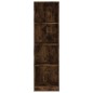 vidaXL Estantería 4 niveles madera roble ahumado 40x24x143 cm vidaXL Estantería 4 niveles madera roble ahumado 40x24x143 cm