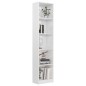 vidaXL Estantería de 5 niveles contrachapada blanco brillo 40x24x175cm vidaXL Estantería de 5 niveles contrachapada blanco brillo 40x24x175cm