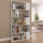vidaXL Estantería/divisor madera contrachapada blanco 80x24x159cm vidaXL Estantería/divisor madera contrachapada blanco 80x24x159cm