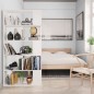 vidaXL Estantería/divisor madera contrachapada blanco 80x24x159cm vidaXL Estantería/divisor madera contrachapada blanco 80x24x159cm