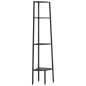 vidaXL Estantería de esquina de 4 niveles negra 45,5x31,5x150 cm vidaXL Estantería de esquina de 4 niveles negra 45,5x31,5x150 cm